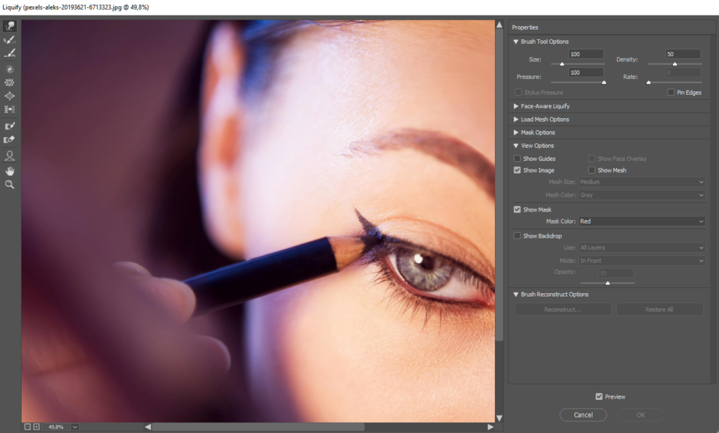 Liquify Tool in Photoshop