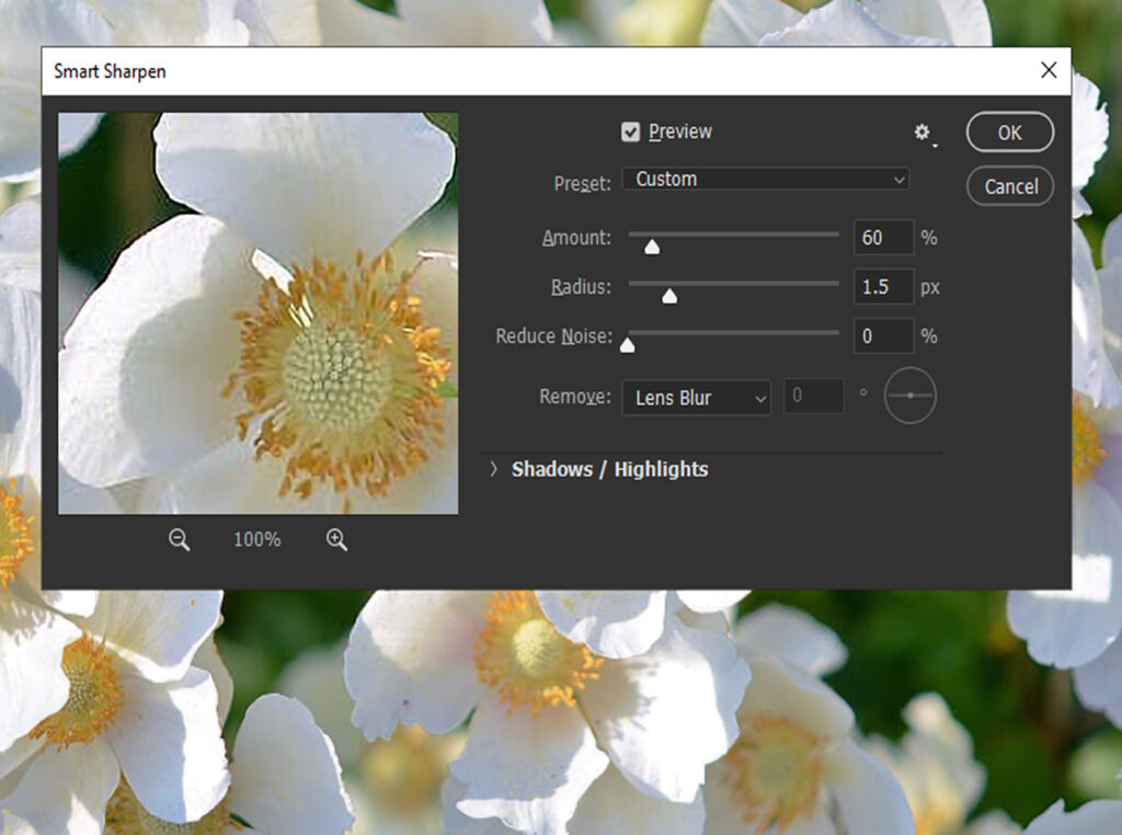 recommended settings