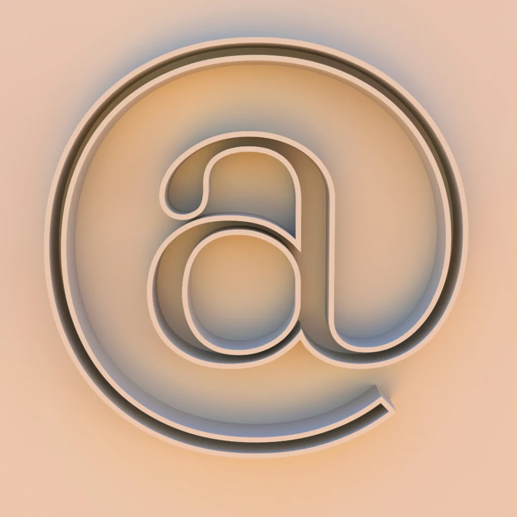 "@" logo in Image Metadata Copyright Protection Ecommerce article on Dropicts.com website